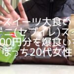 【スイーツ大食い】コンビニ(セブンイレブン)スイーツ1,000円分を爆食いするぼっち20代女性shirose