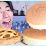 りくろーおじさんのチーズケーキとアップルパイをホール食いしてみる【モッパン】