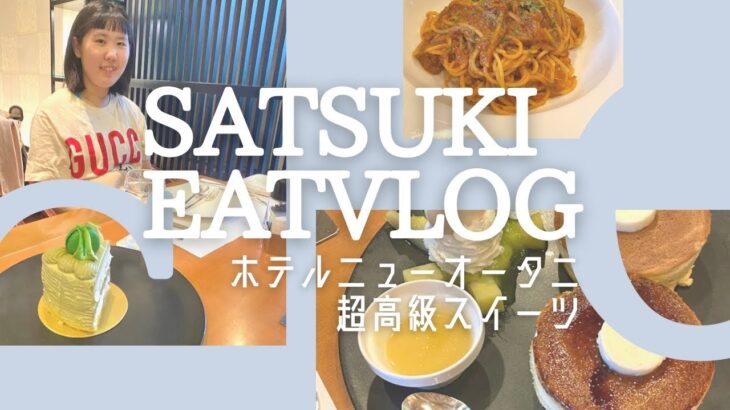 【超高級スイーツ】ホテルニューオータニ東京SATSUKIでアフタヌーンティー?🫖期間限定ケーキ・パンケーキ&パスタまでゆっくり食事vlog