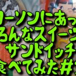 【爆食主婦】コンビニ(ローソン)にあった新商品やいろんなスイーツ・サンドイッチ食べてみた！＃11