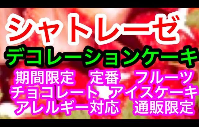 シャトレーゼ　デコレーションケーキ  アレルギー対応デコレーションケーキ  通販限定  期間限定 定番 フルーツ チョコレート アイスケーキ