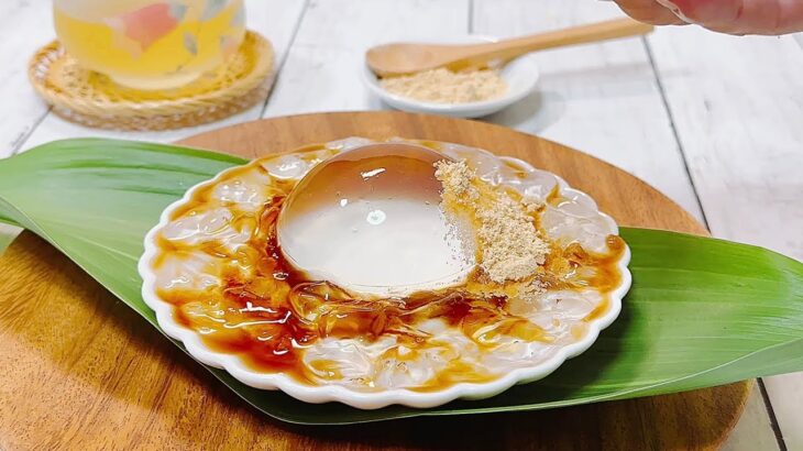 【材料2つ】あの美味しいお取り寄せ水信玄餅をおうちで作る Making Expensive and Delicious Ordered Water Shingen Mochi at Home