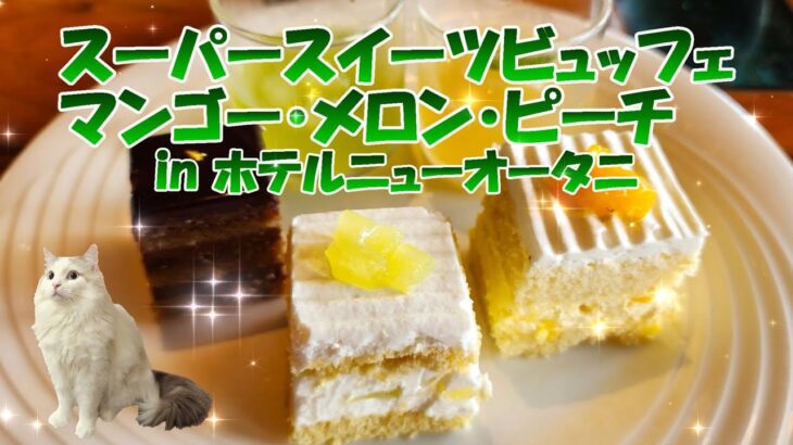 【食べ放題】スーパースイーツビュッフェ（マンゴー・メロン・ピーチ）に行ってきました。」のスイーツが食べ放題！（ホテルニューオータニ東京のガーデンラウンジ）