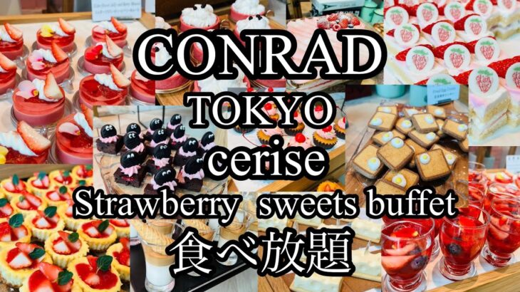 【食べ放題】コンラッド東京🏨ストロベリー🍓スイーツビュッフェ🍰#conrad_tokyo#東京ホテルビュッフェ