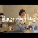 [BARISTA vlog]1周年記念は異常気象。スイーツバイキングの様子｜The first anniversary ｜ Sweets buffet scene