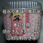 苺氷本舗　本葛氷お取り寄せ　苺を丸ごと閉じ込めた苺氷りふわふわ食感！