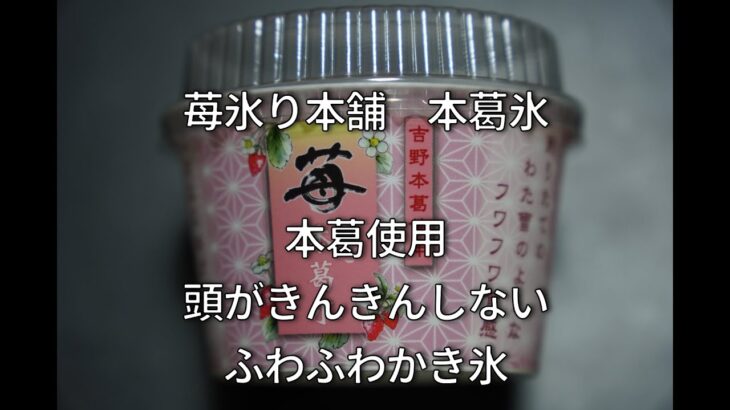 苺氷本舗　本葛氷お取り寄せ　苺を丸ごと閉じ込めた苺氷りふわふわ食感！