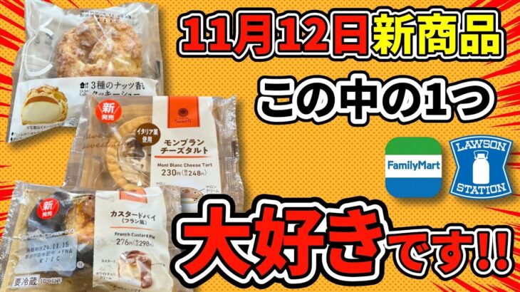 【コンビニスイーツ】みんなにオススメの神スイーツ出ました!!ローソン・ファミマ11/12最新スイーツ