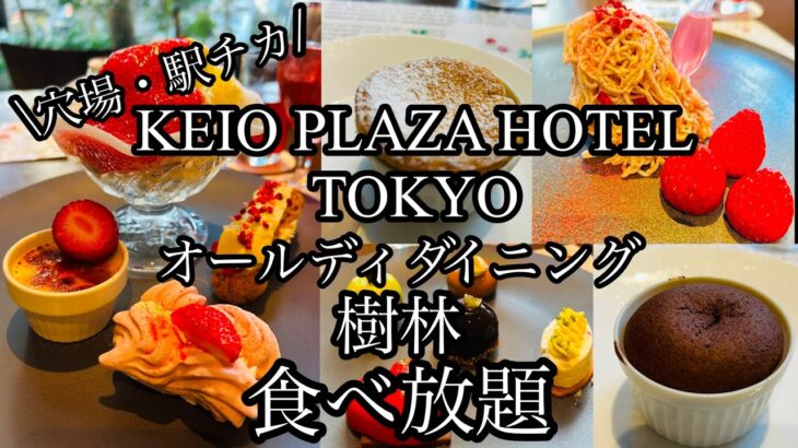 【食べ放題】京王プラザホテル東京のオールディダイニング樹林でストロベリー🍓スイーツビュッフェ🍰#東京グルメ#新宿ホテルビュッフェ